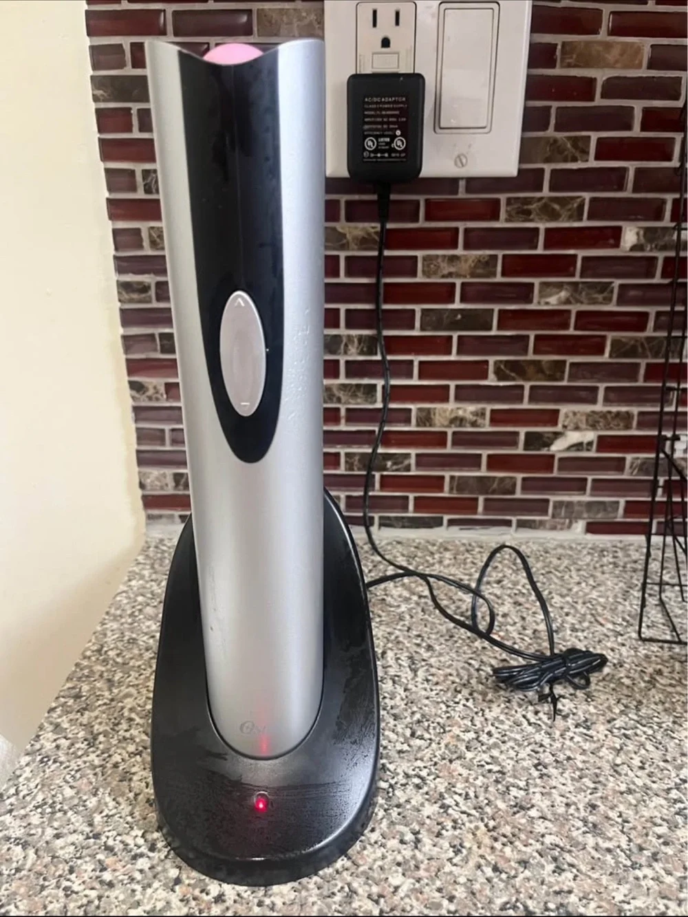 Oster Electric Wine Opener in Silver & Black